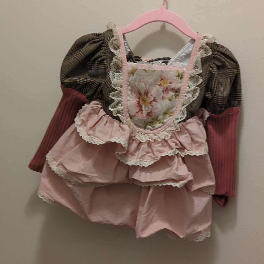 2T Dollcake Florence Floral long sleeve dress